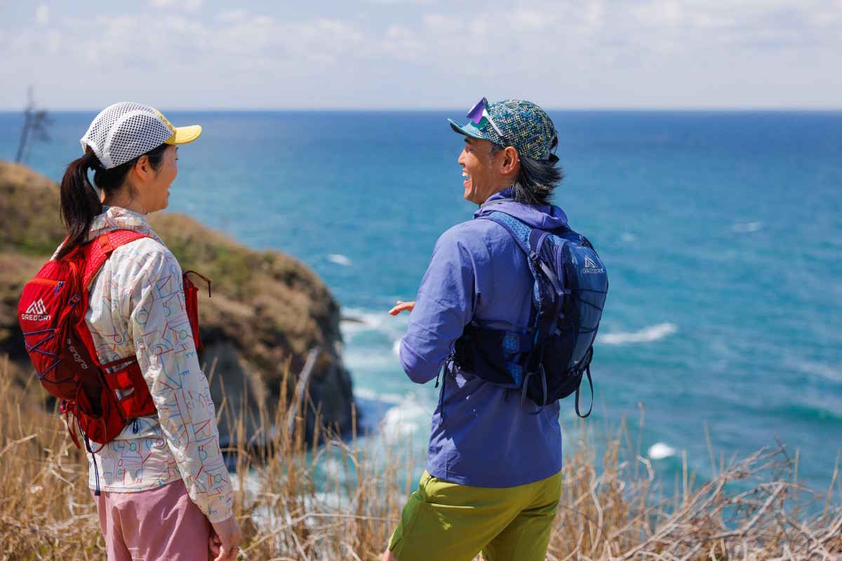 大会コースの見どころのひとつ、加佐の岬
